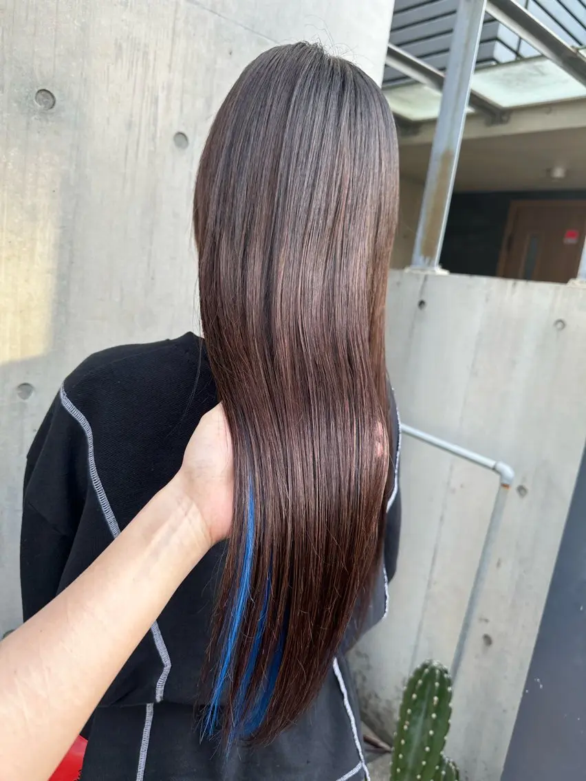 ロング シールエクステ エクステ エクステ カラー🌱パーマ 🌟エリア最安値🌟のヘアスタイル