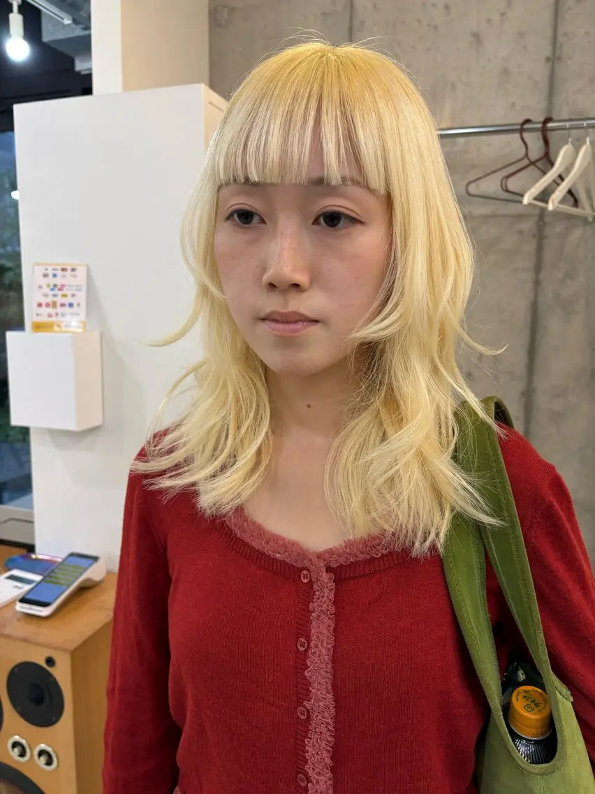セミロング カラー カット ヘアカラー eri kinjoのヘアスタイル