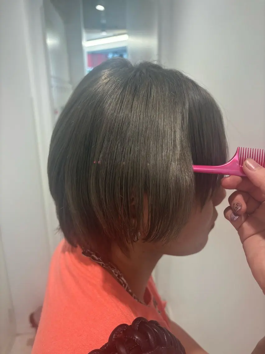 ショート ヘアカラー トリートメント ハイトーン/エクステ /りこぴん🎀のヘアスタイル