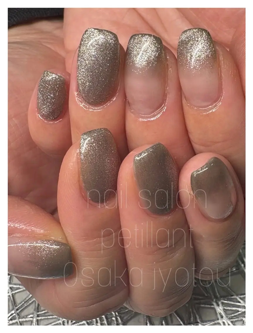 ネイル アートネイル マグネットネイル nail salon petillantのネイルデザイン