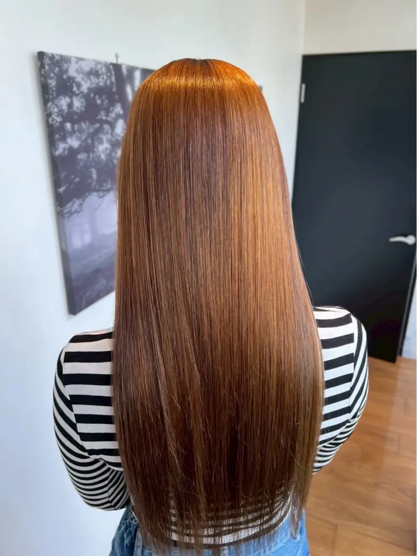 ロング 中農 有梨恵のヘアスタイル