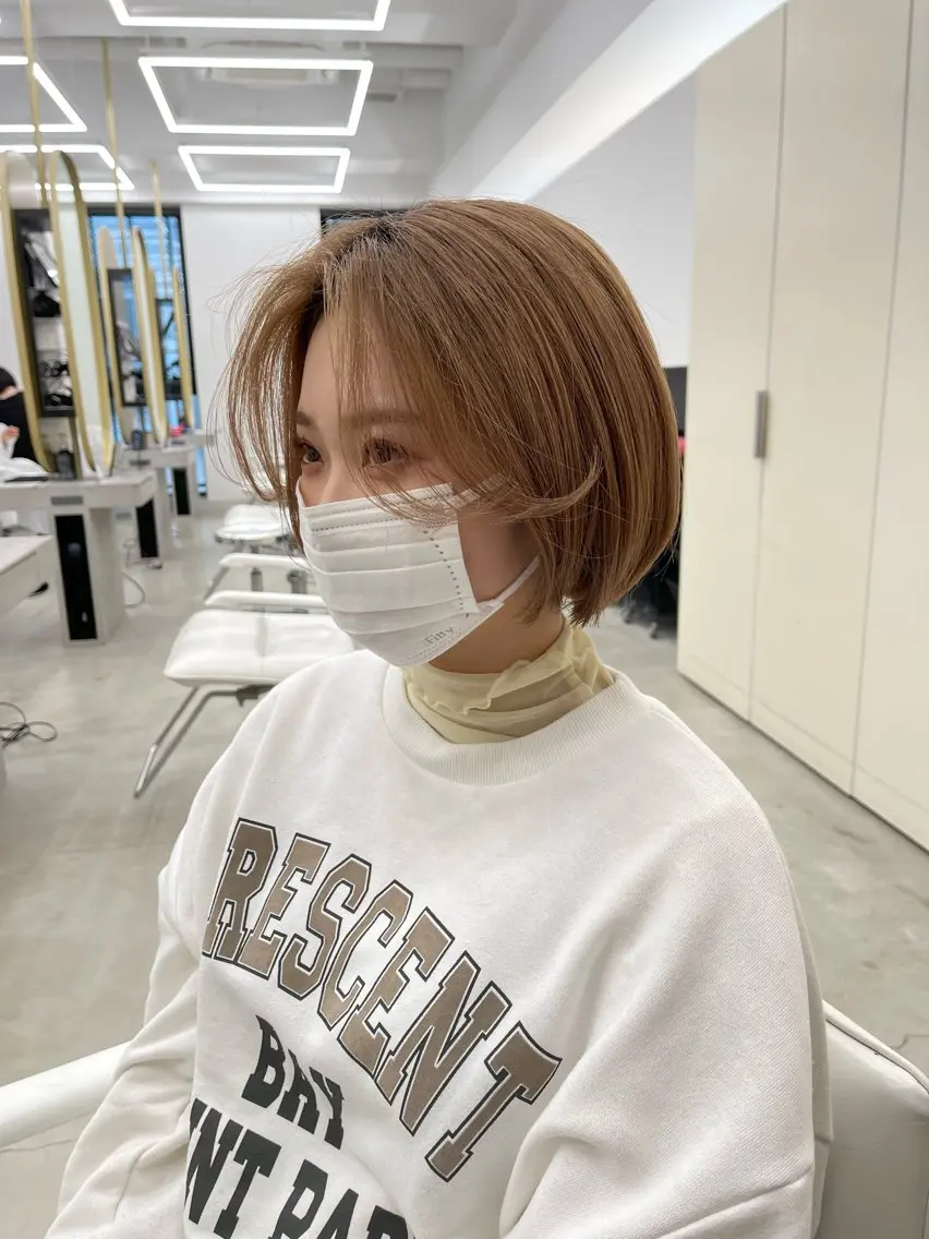 ミディアム 顔周りカット 韓国風ヘア レイヤーカット カット トリートメント だいや/メンズパーマ メンズカット/名古屋のヘアスタイル