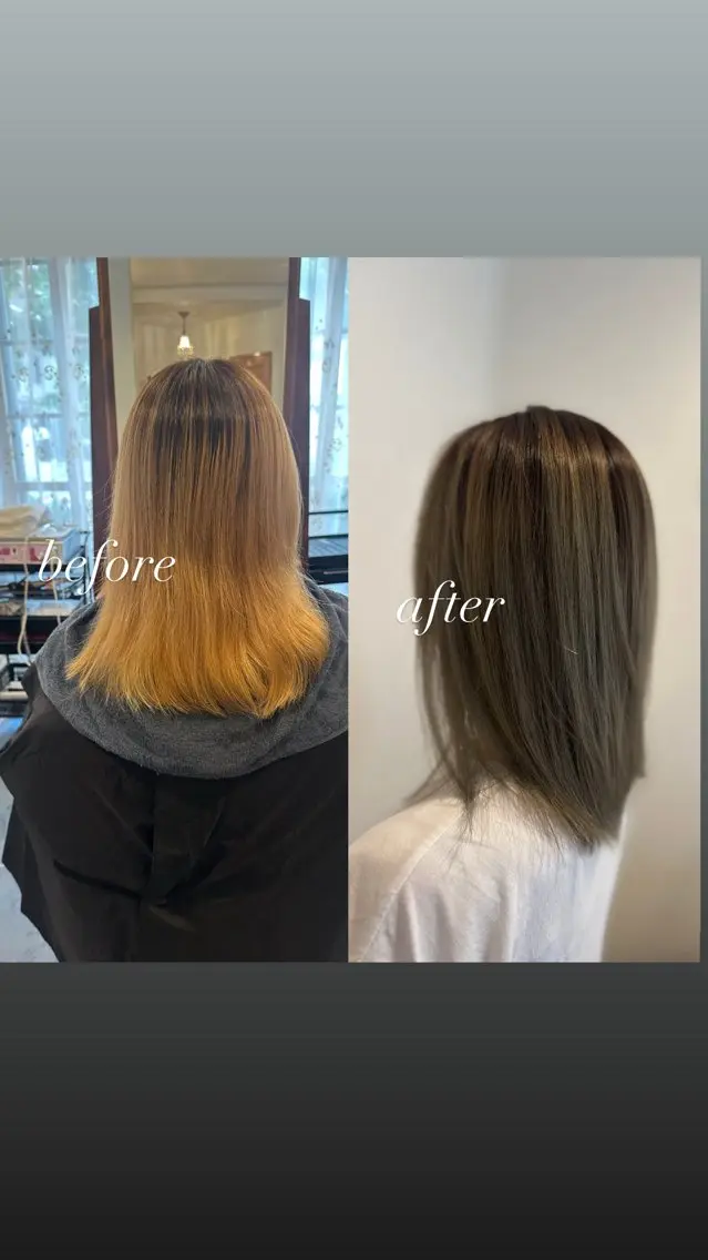 セミロング レイヤーカット uchida erikoのヘアスタイル