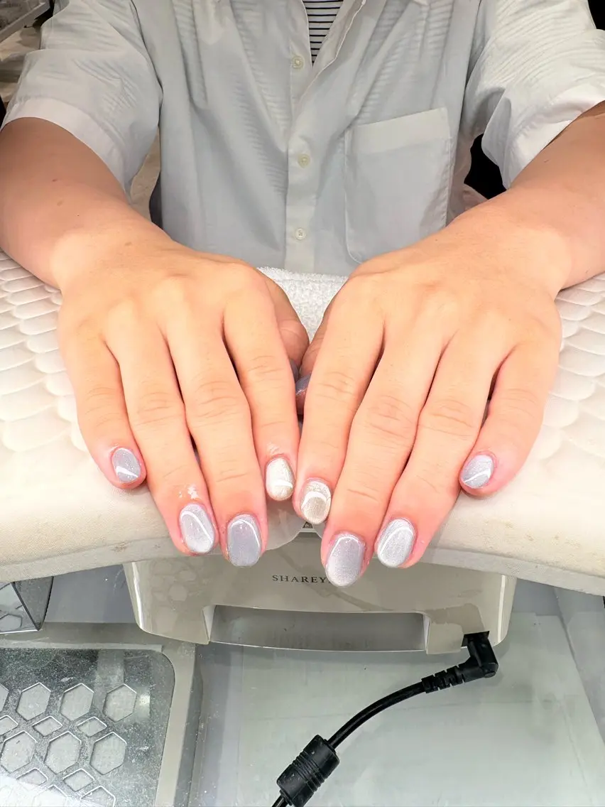 ネイル キラキラネイル ラメ(グリッター) マグネットネイル メンズネイル ハンドネイル ハンドケア Amys nail シヅキのネイルデザイン