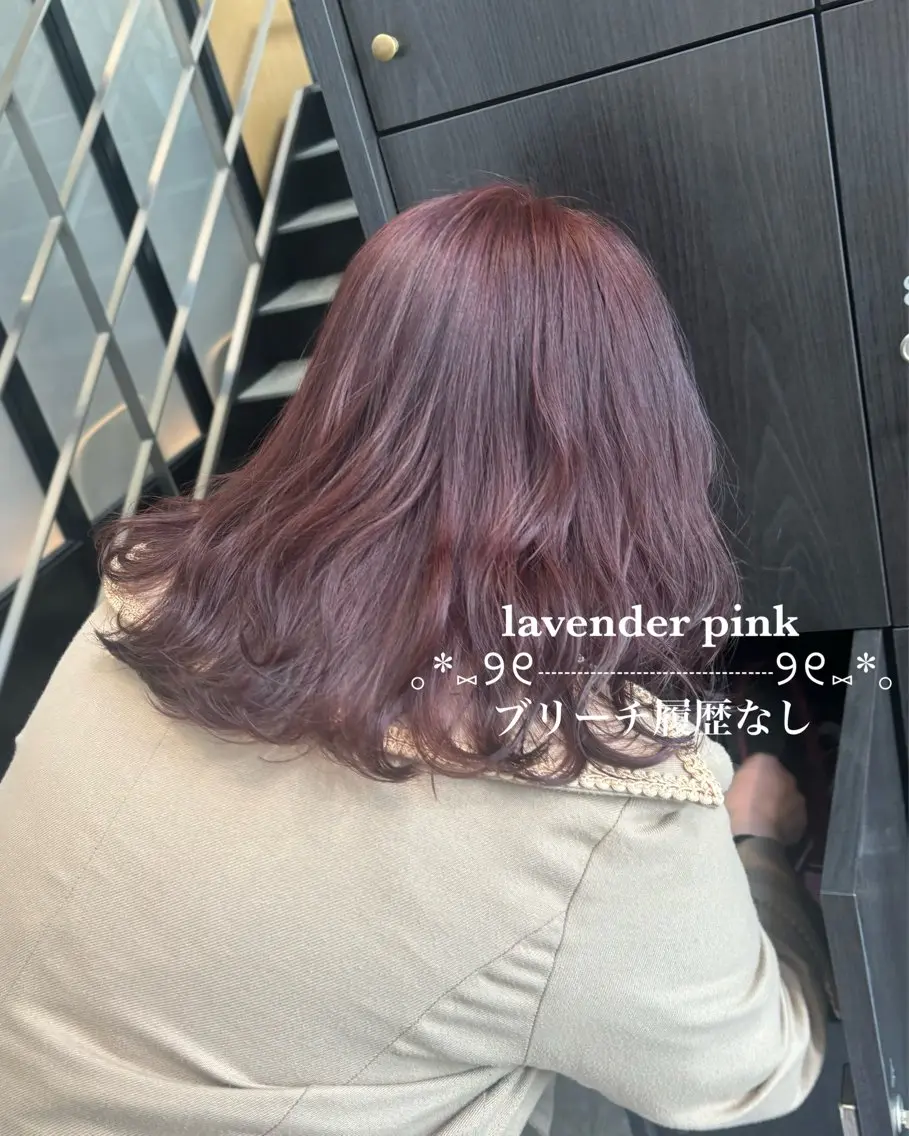 セミロング カラー 💗ガーリーヘア🎀 saki💗のヘアスタイル