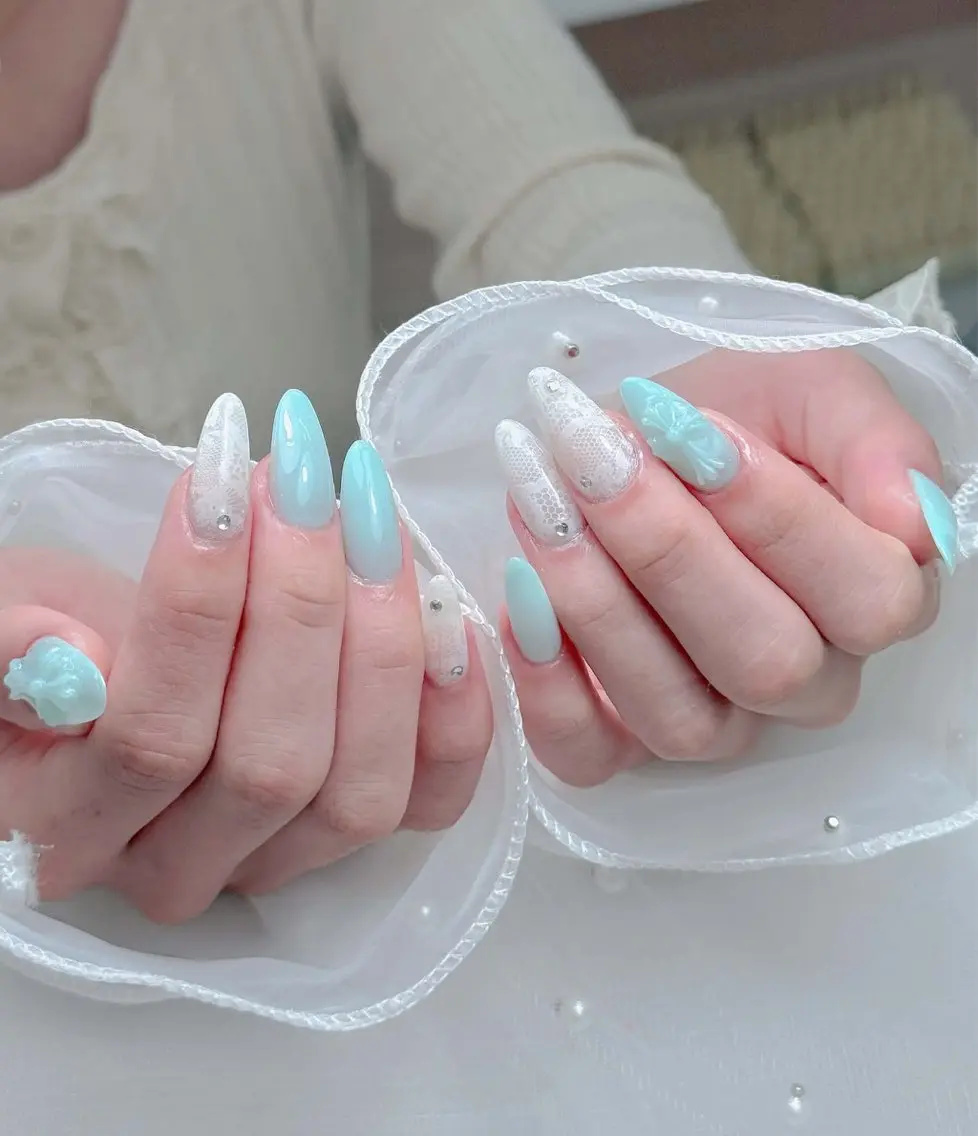 ネイル アートネイル ジェルネイル 韓国ネイル ニュアンスネイル ハンドネイル Luna Nail.Novaのネイルデザイン