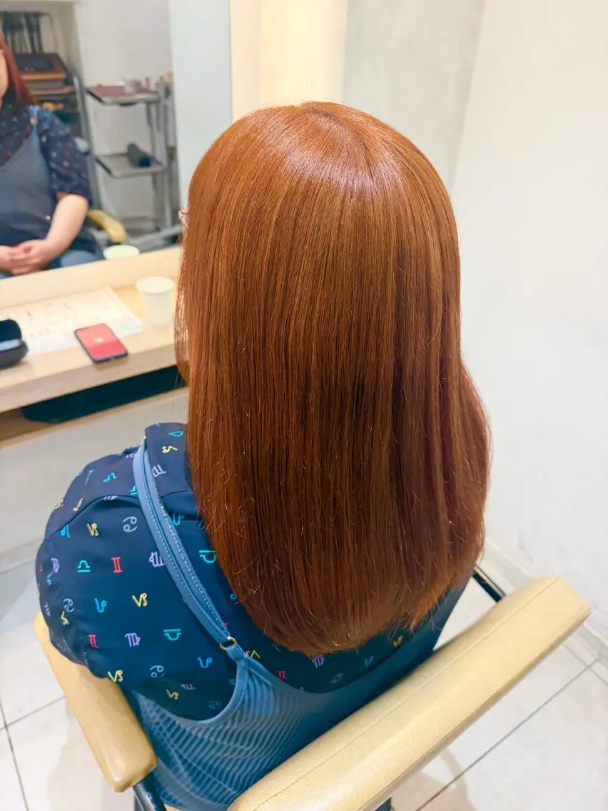 セミロング カラー ヘアカラー トリートメント 🫧透明感カラー🫧 マヤのヘアスタイル