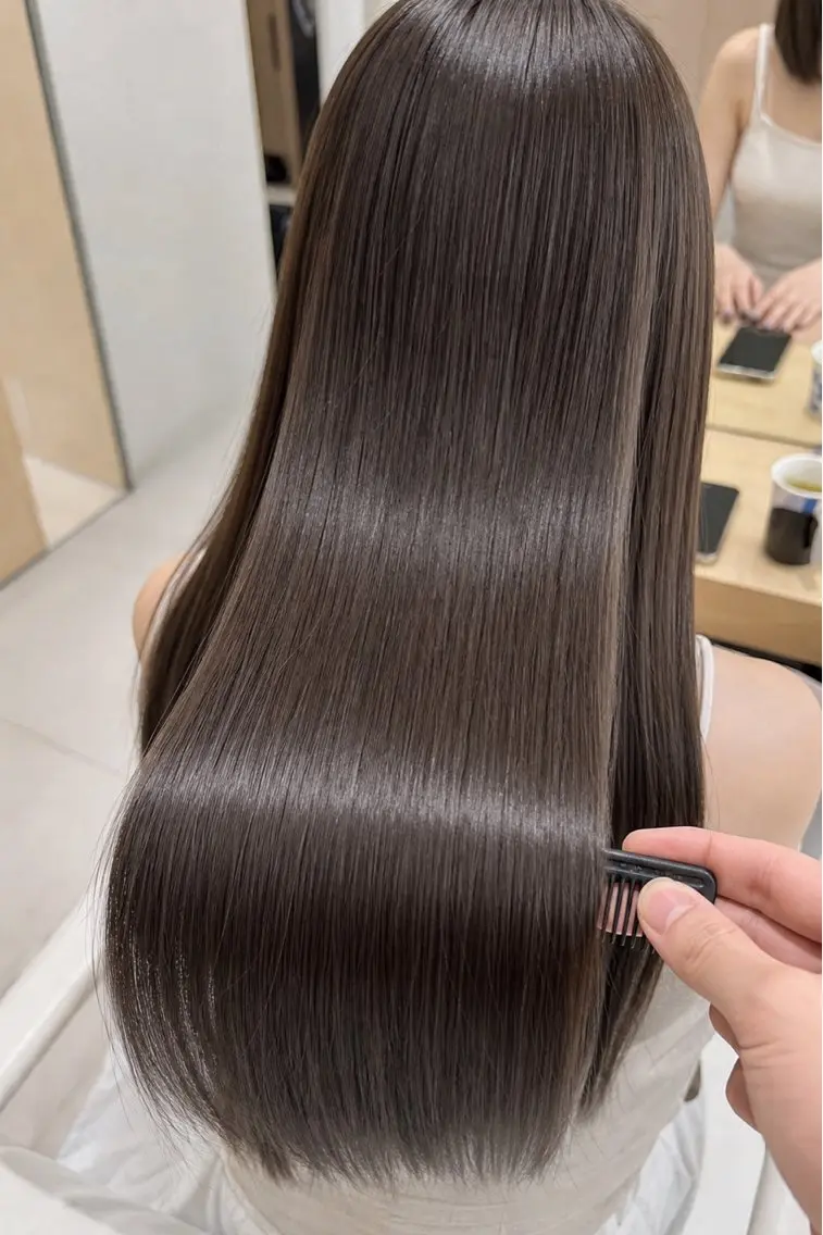 ロング 髪質改善 トリートメント 縮毛矯正 縮毛矯正/髪質改善 /RUKIYAのヘアスタイル