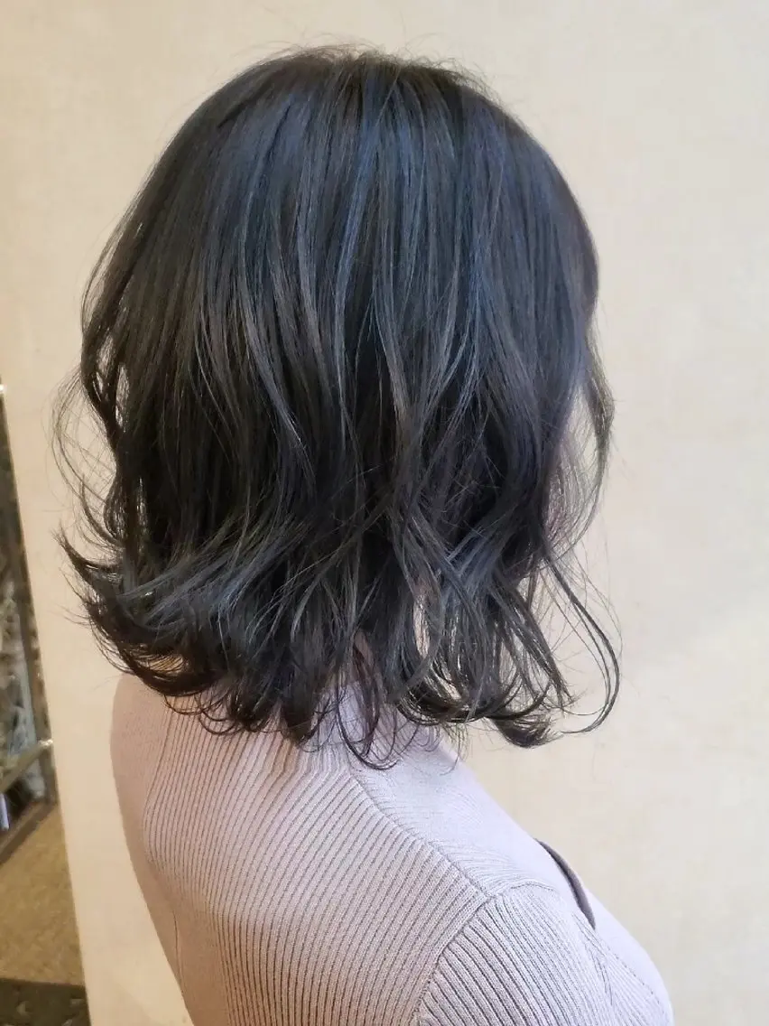 ミディアム カラー ヘアカラー トリートメント 髪質改善 常世田のヘアスタイル