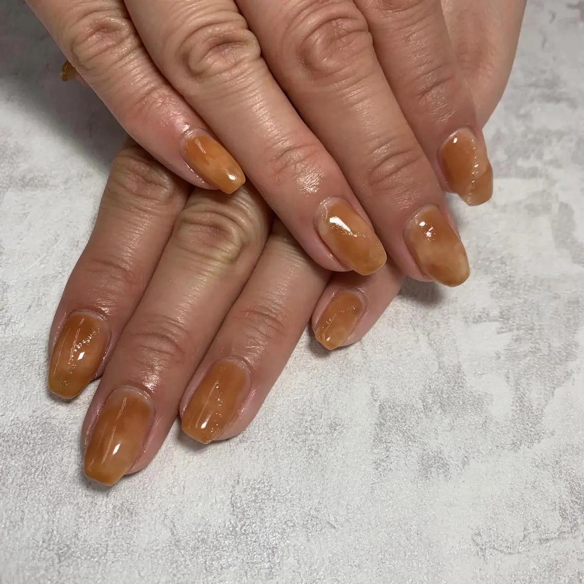 ネイル オレンジ Li aile eye&nailのマツエク・マツパデザイン