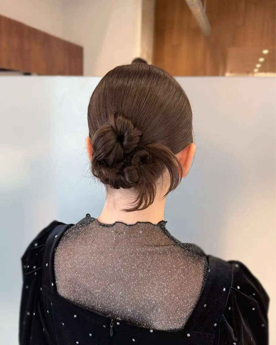 ロング カラー ヘアアレンジ ヘアセット 縮毛矯正+モテカラー 🎀✨MIHOのヘアスタイル