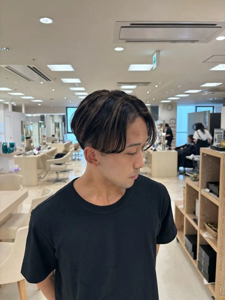 カラー メンズ カット ヘアカラー トリートメント 湘南/メンズパーマ/ ハイライト/ユチカのヘアスタイル
