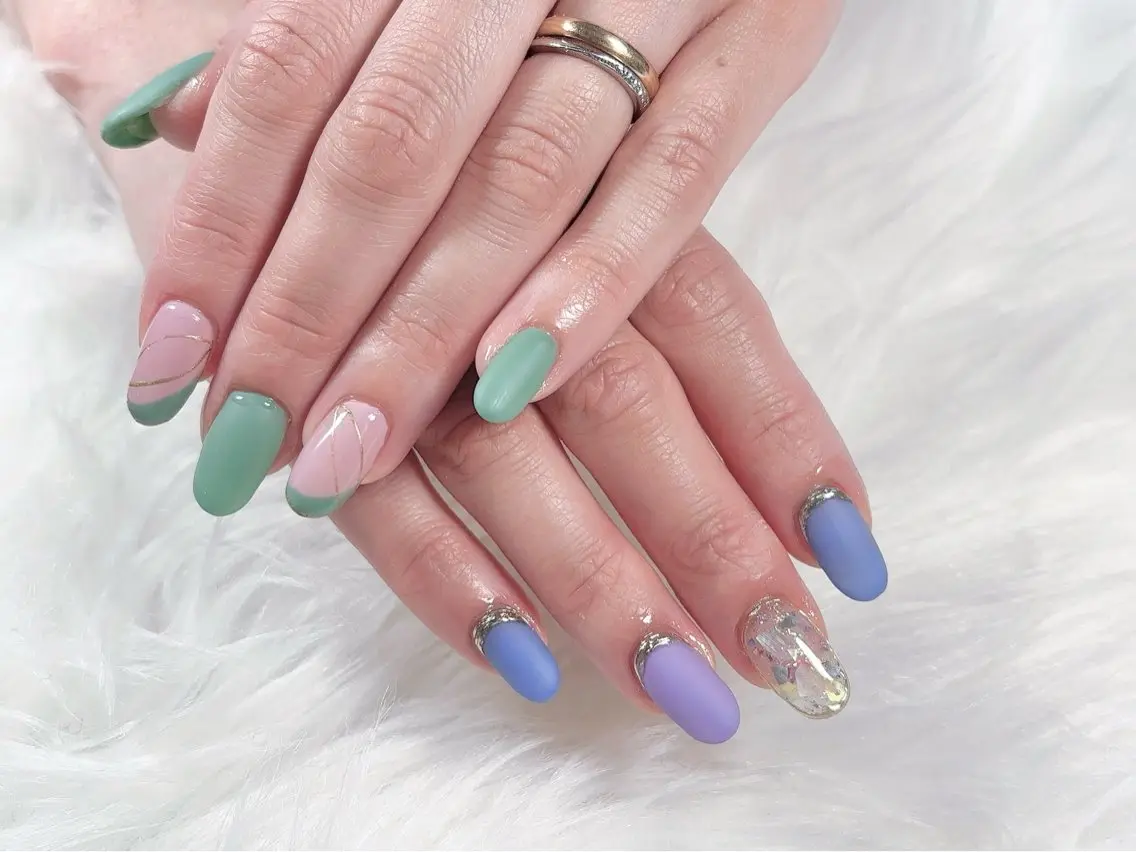 ネイル ハンドネイル 🦋Kiyomi. 🦋のネイルデザイン