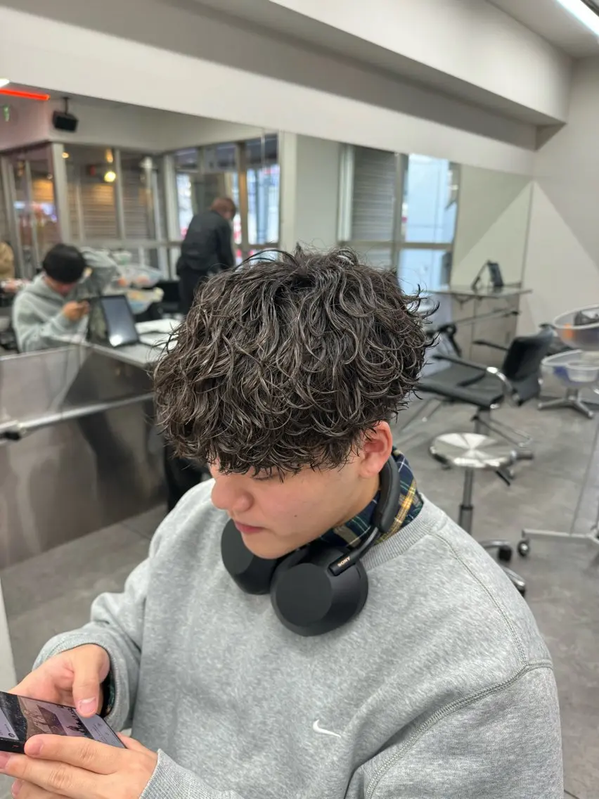 ショート カラー メンズ カット パーマ トリートメント 🔥漢髪特化メンズ マネージャーYUKIのヘアスタイル