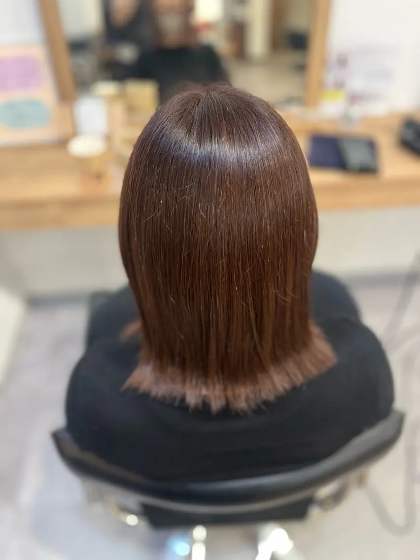 ミディアム ヘアカラー 黒川 綾音のヘアスタイル