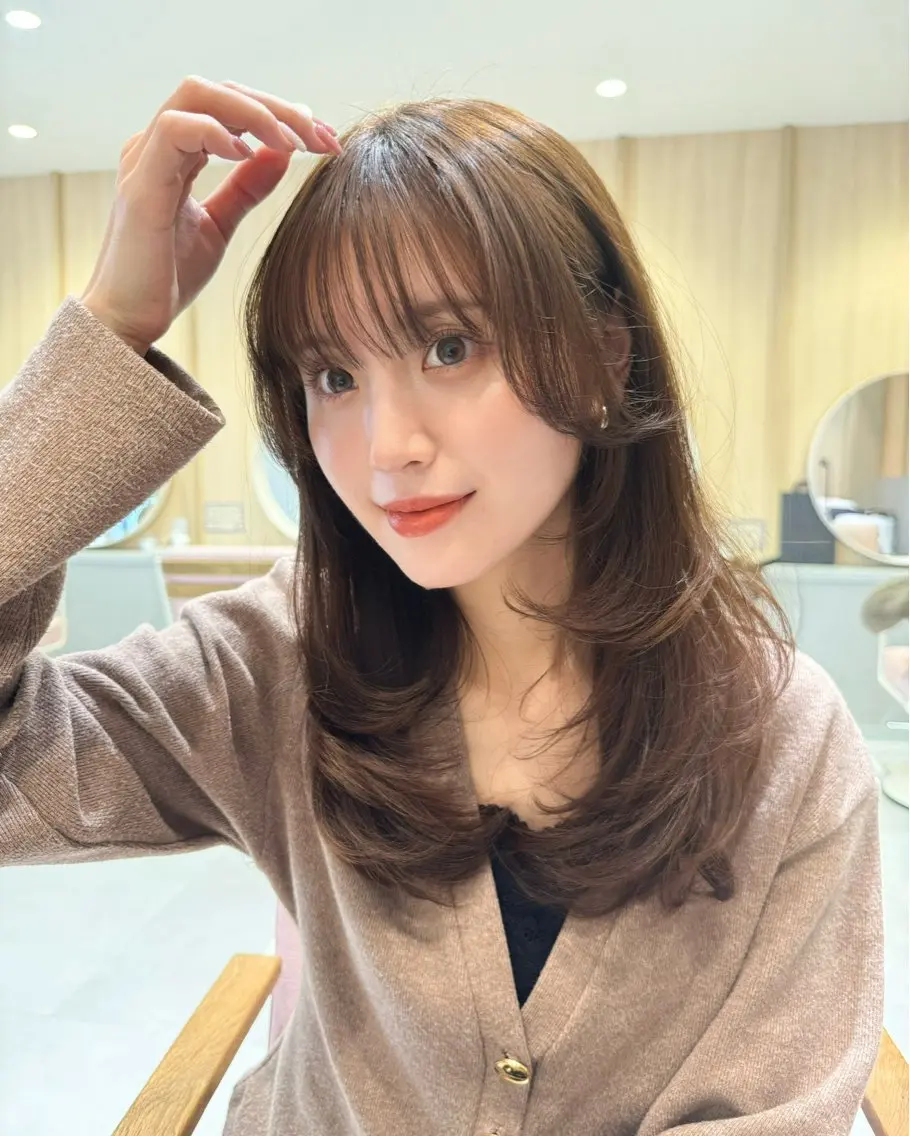 セミロング カラー カット ヘアカラー トリートメント ヘアセット ✂️似合わせの魔術師 石田一樹✂️のヘアスタイル