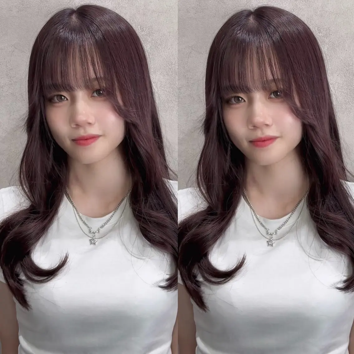 ロング カラー ブリーチ カシス ラベンダーカラー ヘアカラー Rin♡透明感ピンク 🎀白肌ラベンダーのヘアスタイル