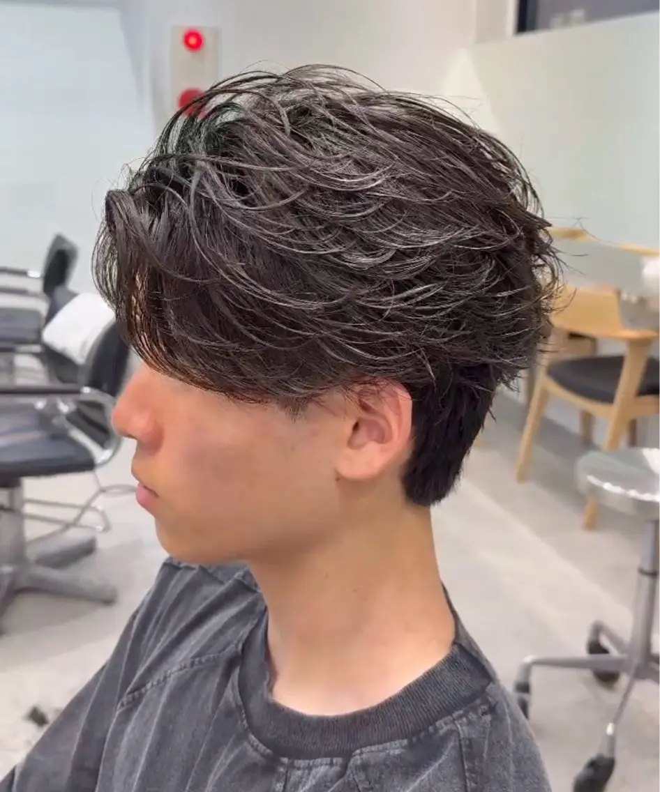 ショート パーマ メンズ fifth 菅崎愛斗のヘアスタイル
