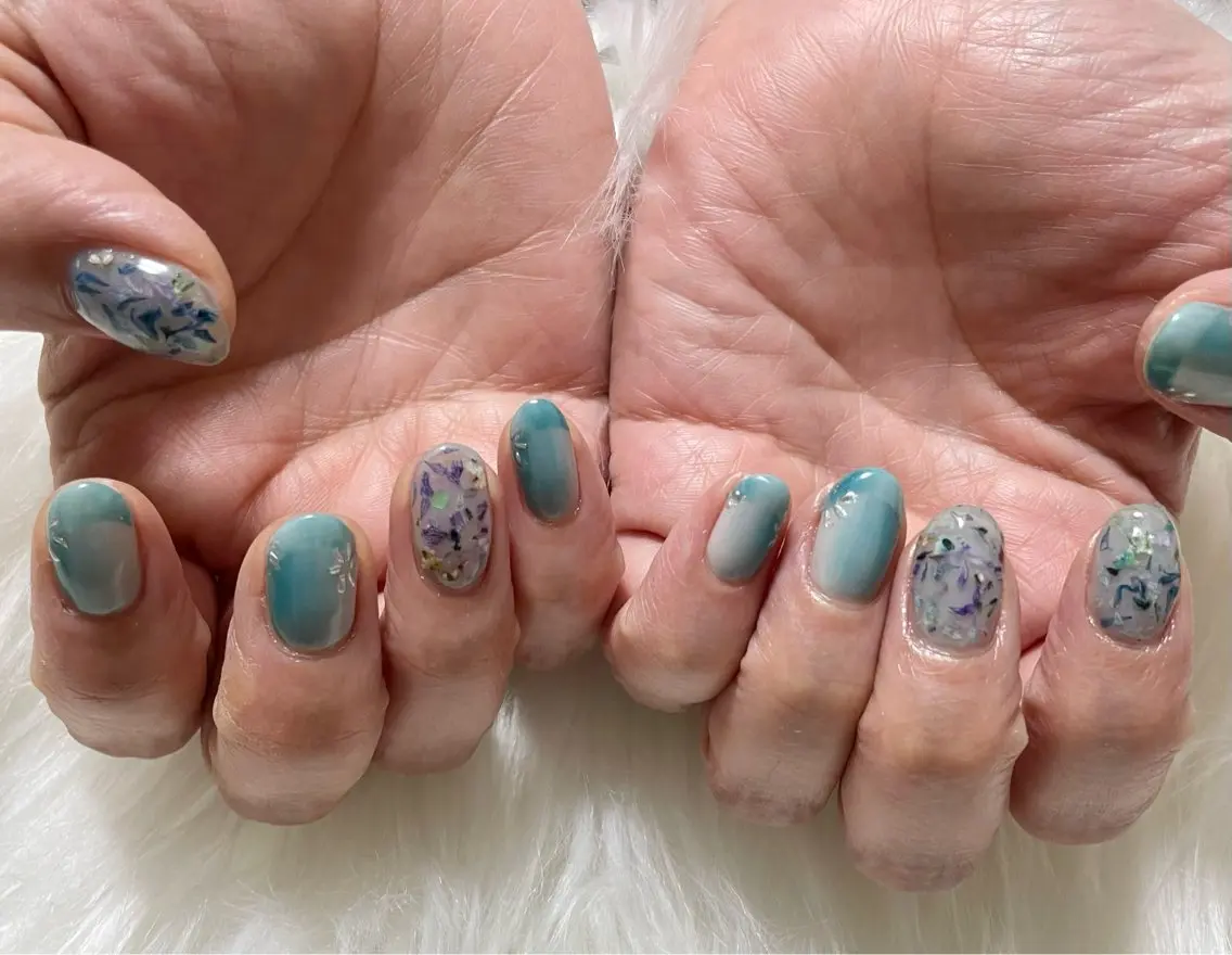 ネイル ハンドネイル nail salon HIRUKANAのネイルデザイン