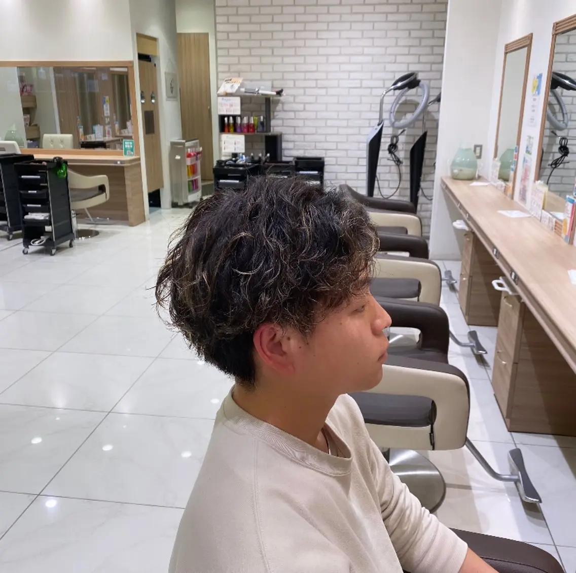 ショート メンズ カット パーマ 💫藤井 花梨🧸🛋️のヘアスタイル