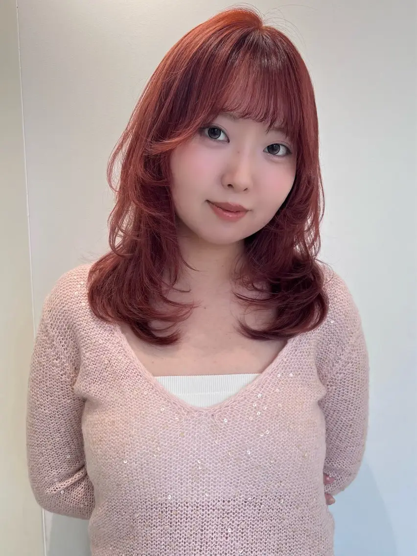 ミディアム ボブ レイヤーカット ツヤ髪🫧 新宿エリア✨ゆめのヘアスタイル