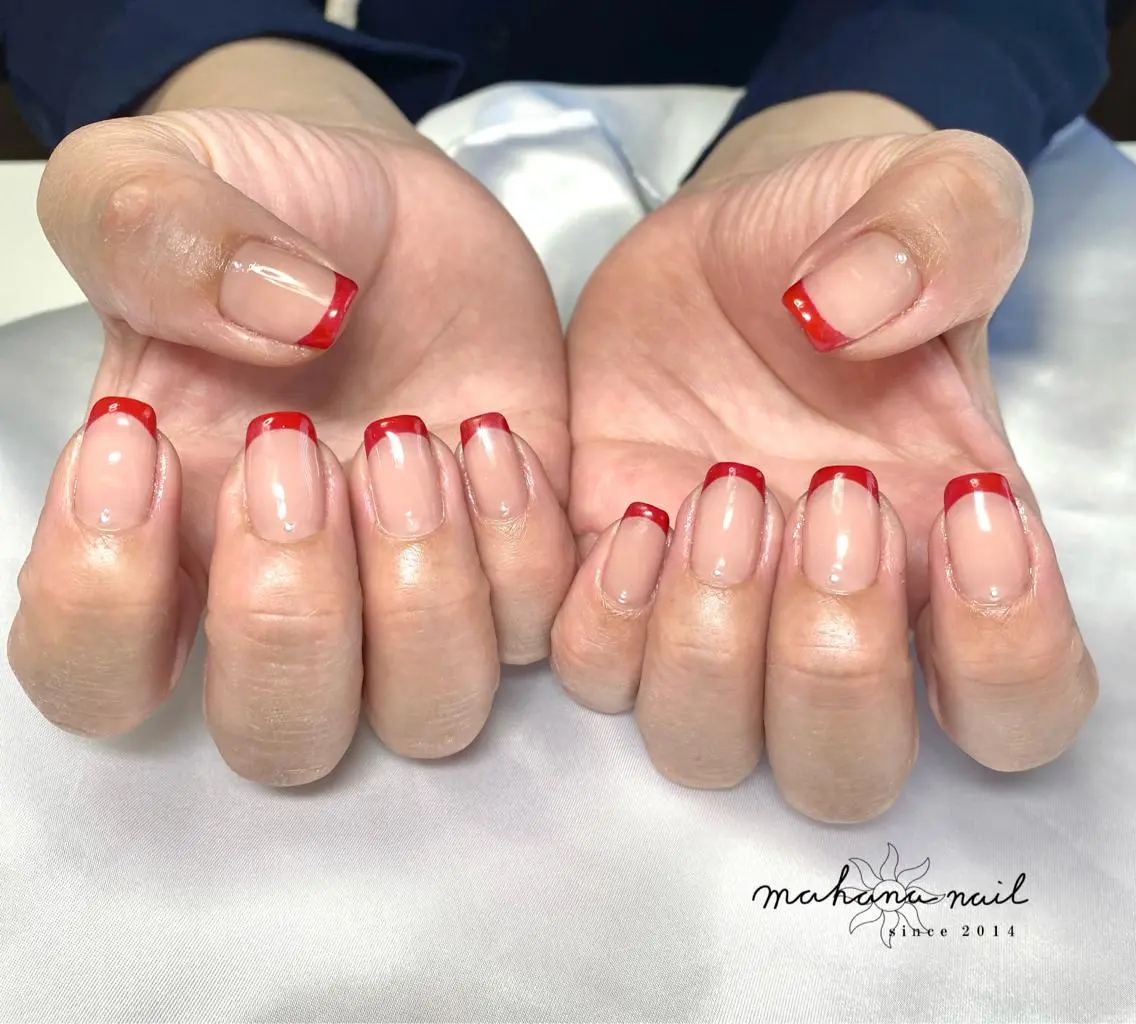 ネイル フレンチネイル mahana nailのネイルデザイン