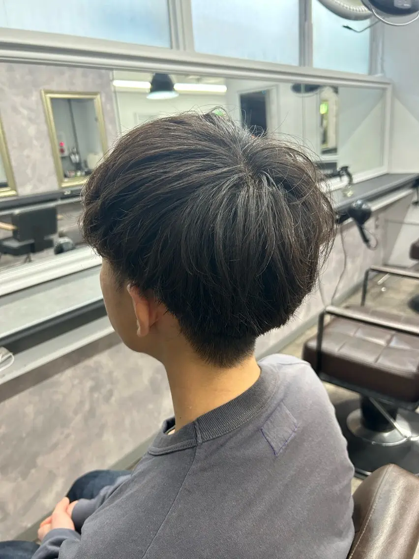 メンズ マッシュ 刈り上げ 韓国/暖色カラー大塚 レイヤー/ボブ 美緒のヘアスタイル
