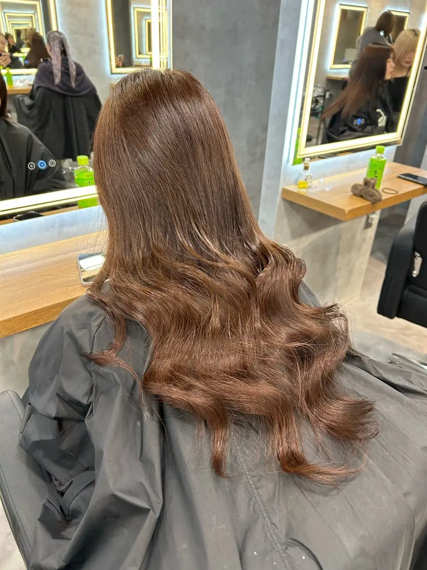 セミロング ヘアカラー 🇰🇷韓国ヘア特化 ヒロキ🇰🇷のヘアスタイル