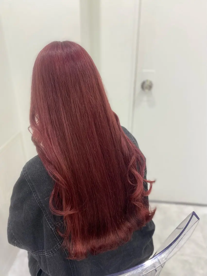 ロング カラー ガーリー♡女の子っぽ ヘア♡ピンクカラー♡のヘアスタイル