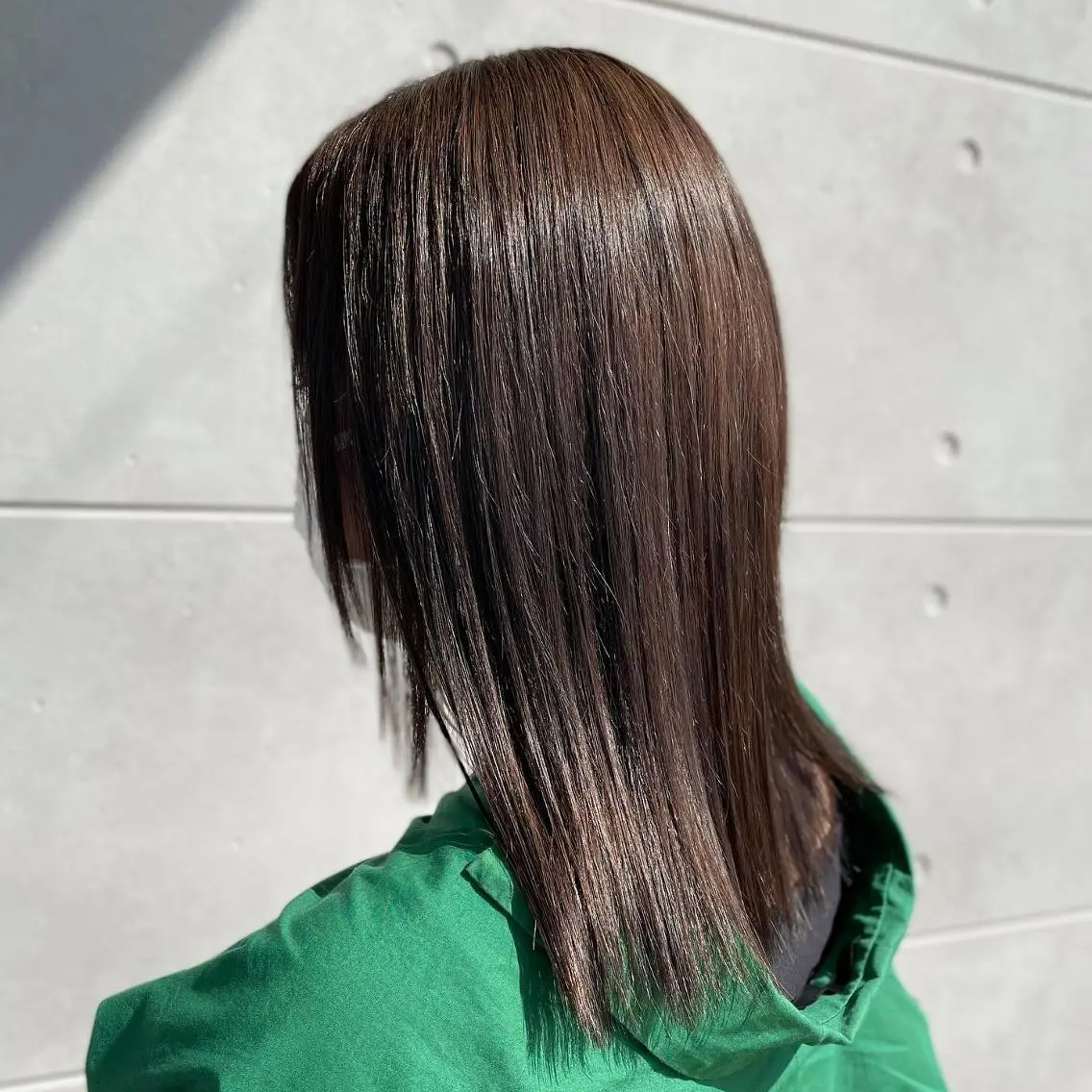 ミディアム カラー パーマ ヘアアレンジ メンズ キッズ マツエク・マツパ ブラウンカラー カラーマツエク ナチュラル ストレートパーマ sara 荒井店のヘアスタイル