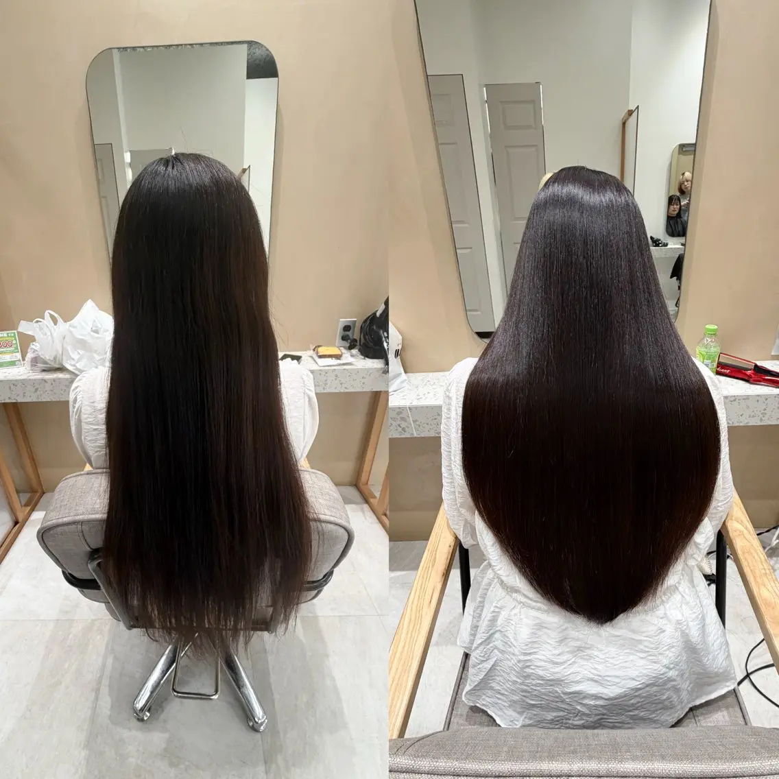 ロング 縮毛矯正 カット 縮毛矯正 トリートメント 🫧艶髪ボブ🫧 チカのヘアスタイル