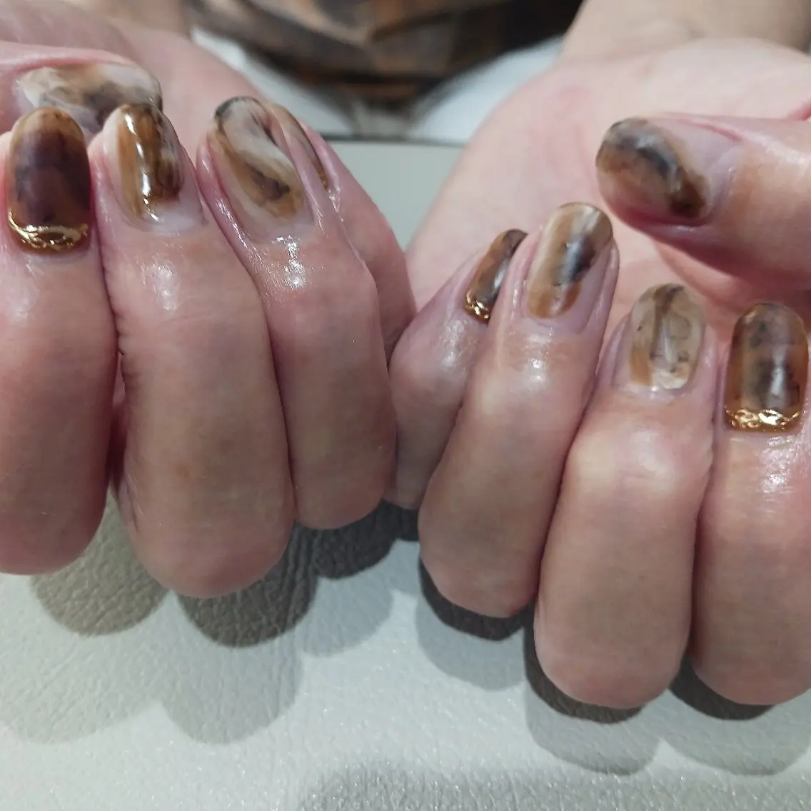 ネイル マットネイル ニュアンスネイル ワンカラーネイル いとう えみりのネイルデザイン