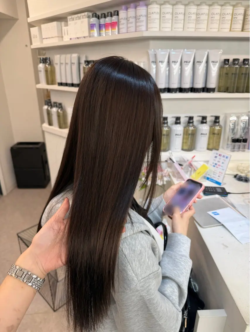 ブリーチなしワンカラー💇🏻♀️🤎+3stepトリートメント★の写真