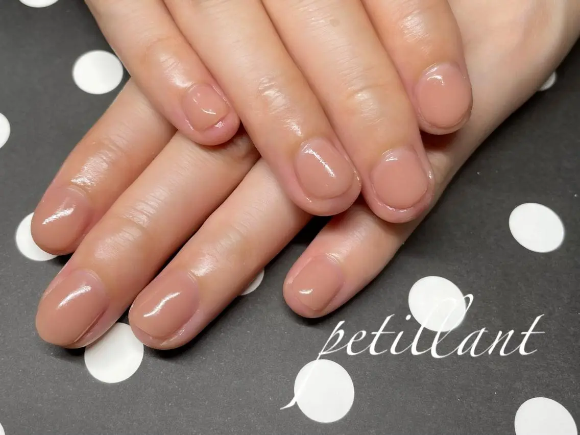 ネイル 長さ出し ジェルネイル nail salon petillantのネイルデザイン