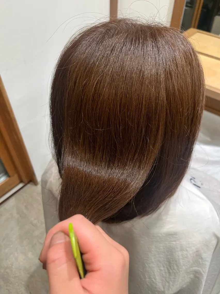 ミディアム トリートメント トリートメント 無料カットモデル‪✨ ✂️Nanami🌷のヘアスタイル