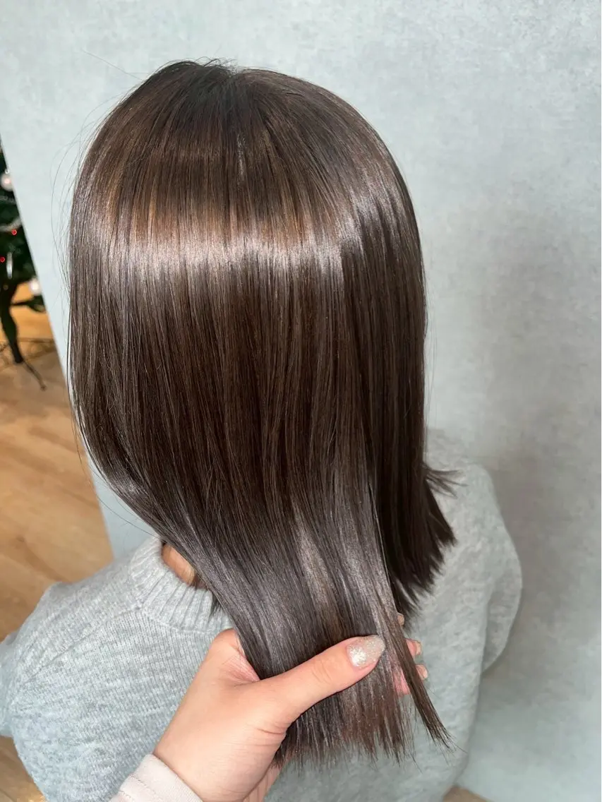 【ミニモ限定再来メニュー✨】ワンカラー+トリートメント(モイスト)(白髪染め可)の写真