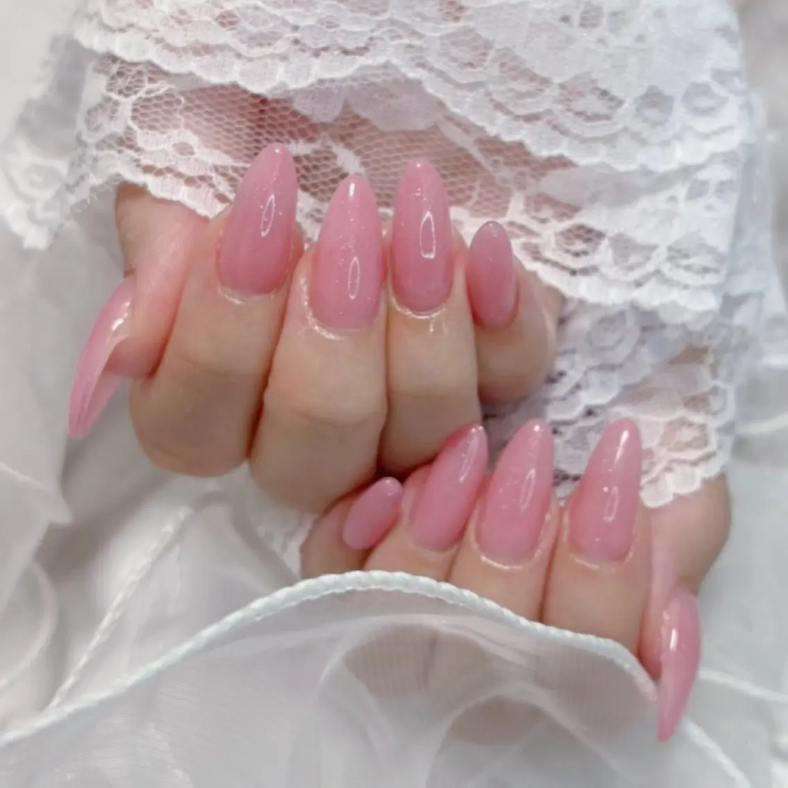 ネイル グラデーション ラメ(グリッター) ラメグラデーション ワンカラーネイル ハンドネイル nailsalon Paletteのネイルデザイン
