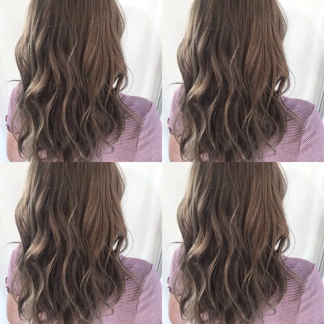 セミロング カラー 小栗 麻衣のヘアスタイル