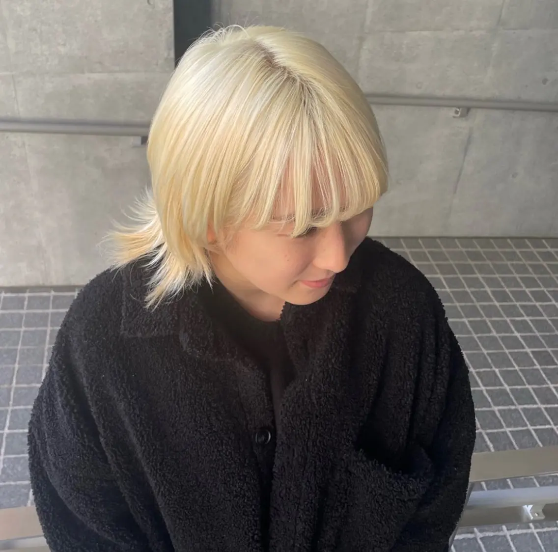 ショート カラー 🌈メンズパーマ🌈 メンズカットアリサのヘアスタイル