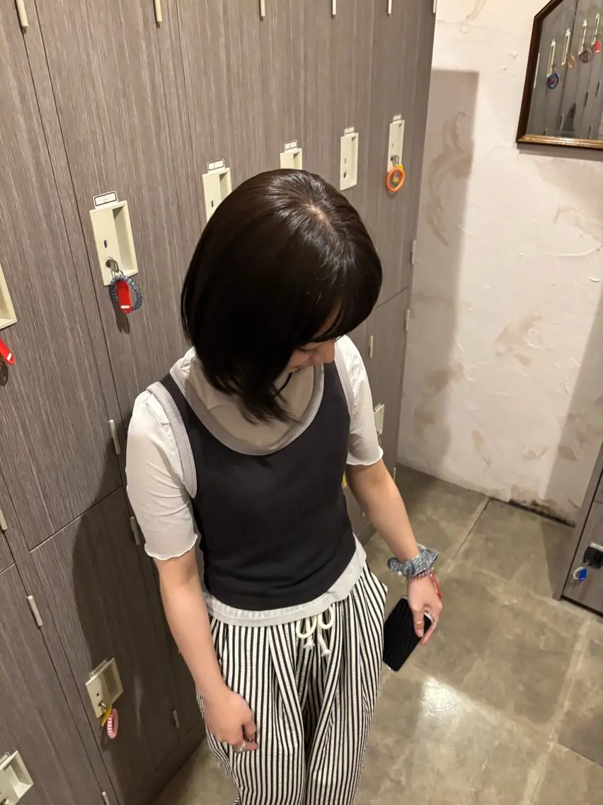 ミディアム 岩川 陽香のヘアスタイル