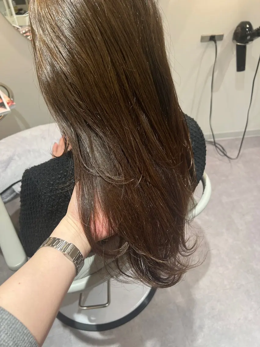 ロング ヘアカラー トリートメント 美髪✨艶髪✨髪質改善 カラー特化🌙鈴屋和のヘアスタイル