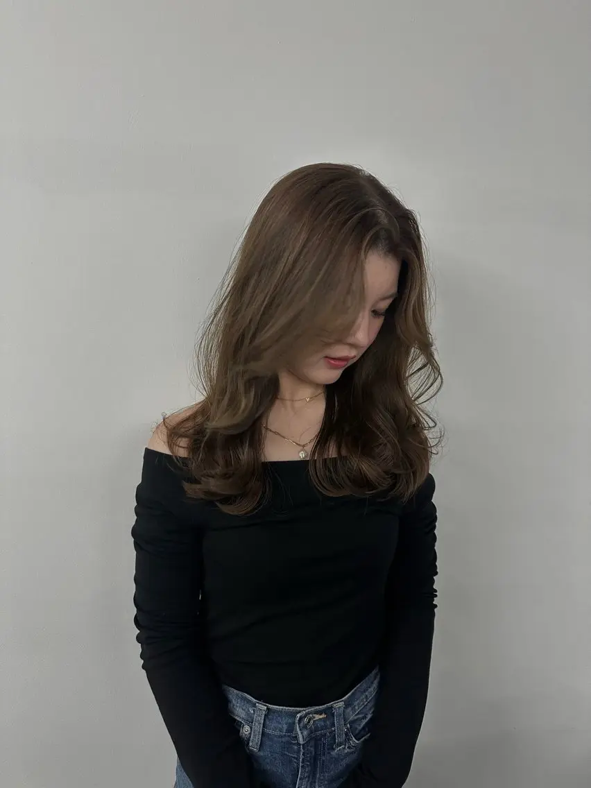 ロング カラー キッズ カット ヘアカラー トリートメント オトナヘア🌸 harukaのヘアスタイル