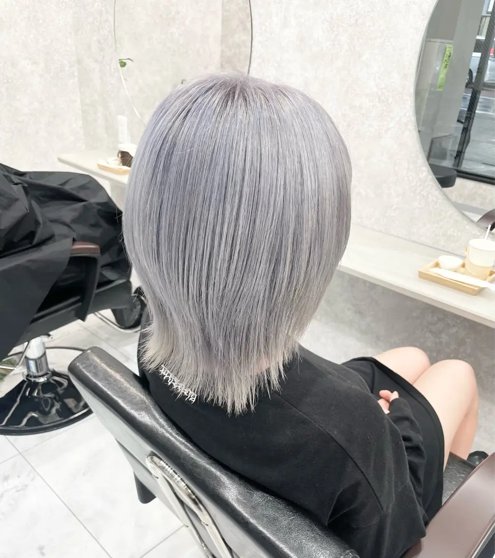 ショート 🦋ハイトーン🦋 石山 希理🦋のヘアスタイル