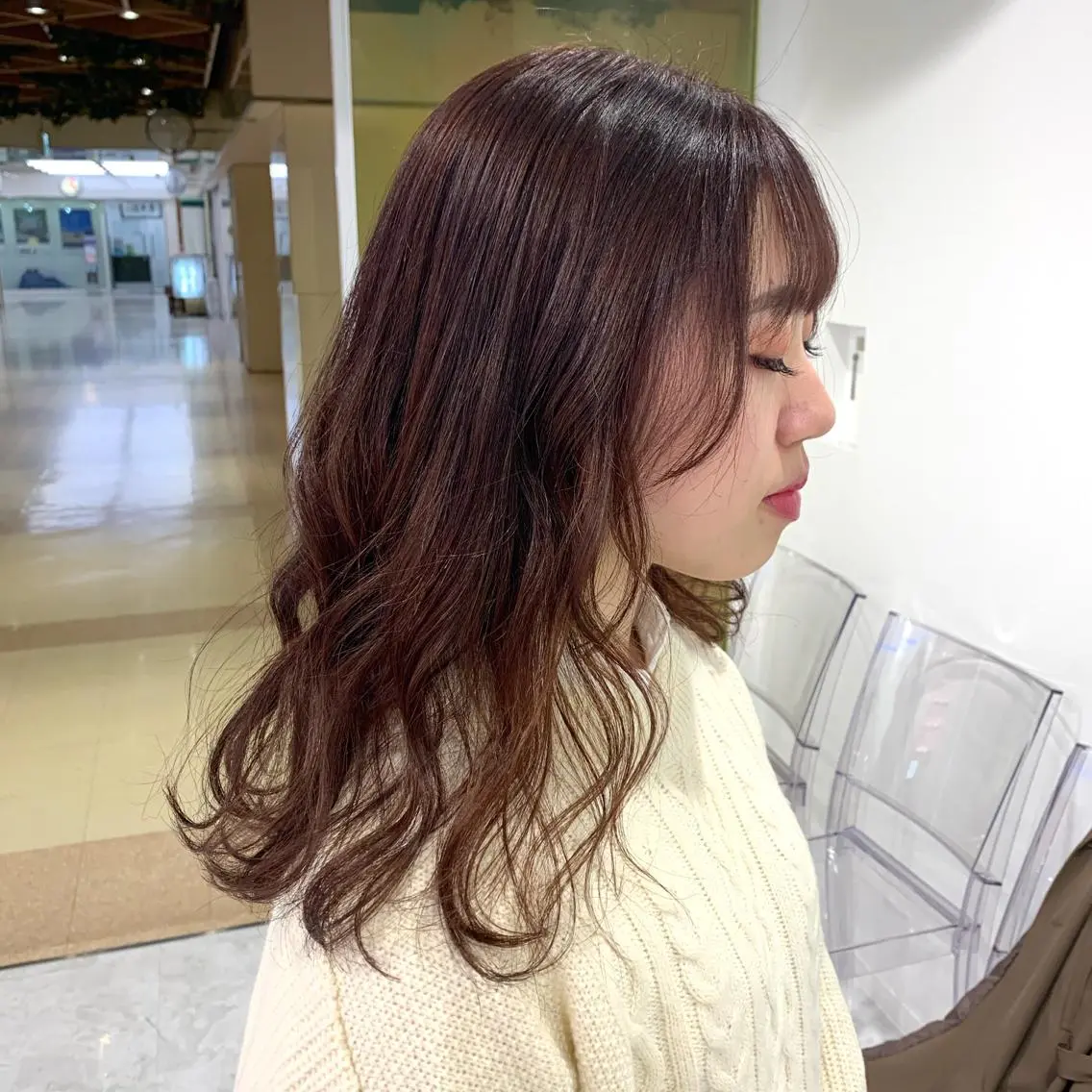 ミディアム カラー パーマ ヘアアレンジ 完全💗マンツーマン marinのヘアスタイル
