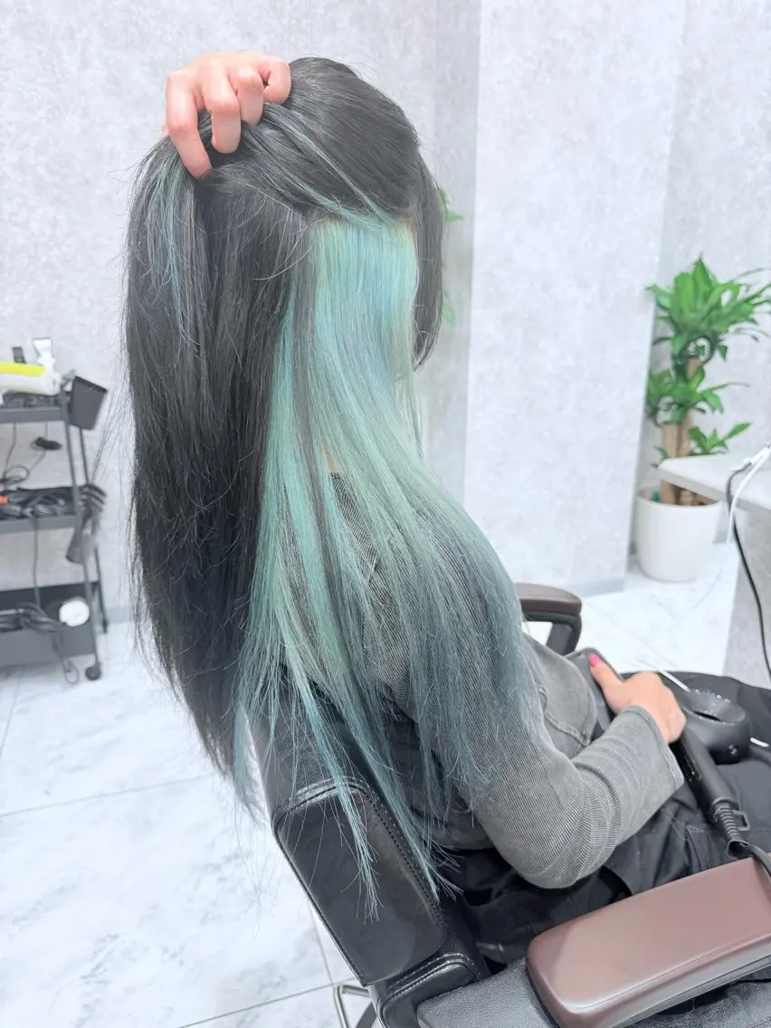 ロング カラー 🌺ハイトーン🌺 矢葺 なぎさ🌺🌺のヘアスタイル