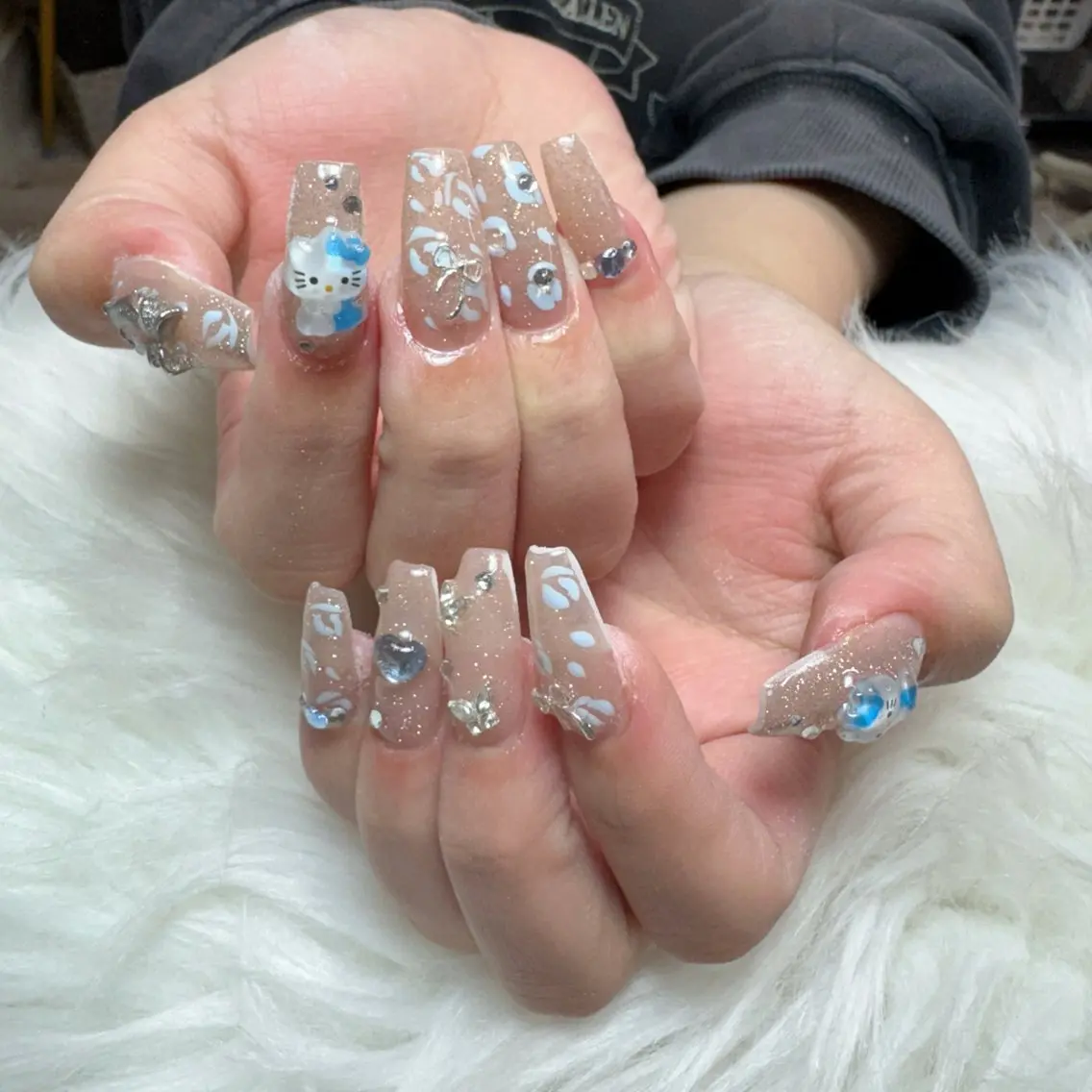 ネイル ハンドネイル 🎀nana🫧 ワンホンネイル🎀のネイルデザイン