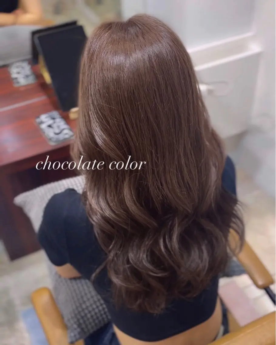 セミロング カット ヘアカラー トリートメント 透明感カラー／ 艶感カラー／RAMUのヘアスタイル