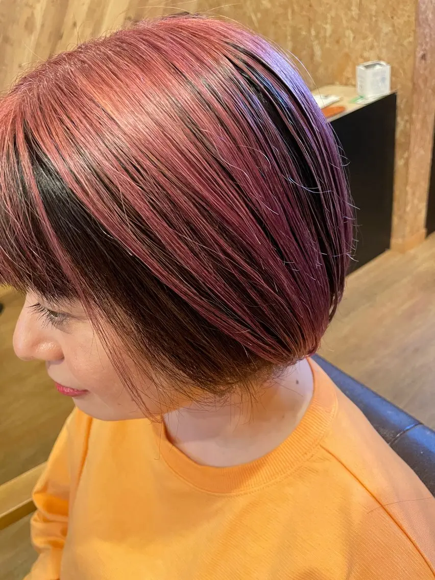 ショート カラー ブリーチ JowA✂︎ 目片夏実のヘアスタイル