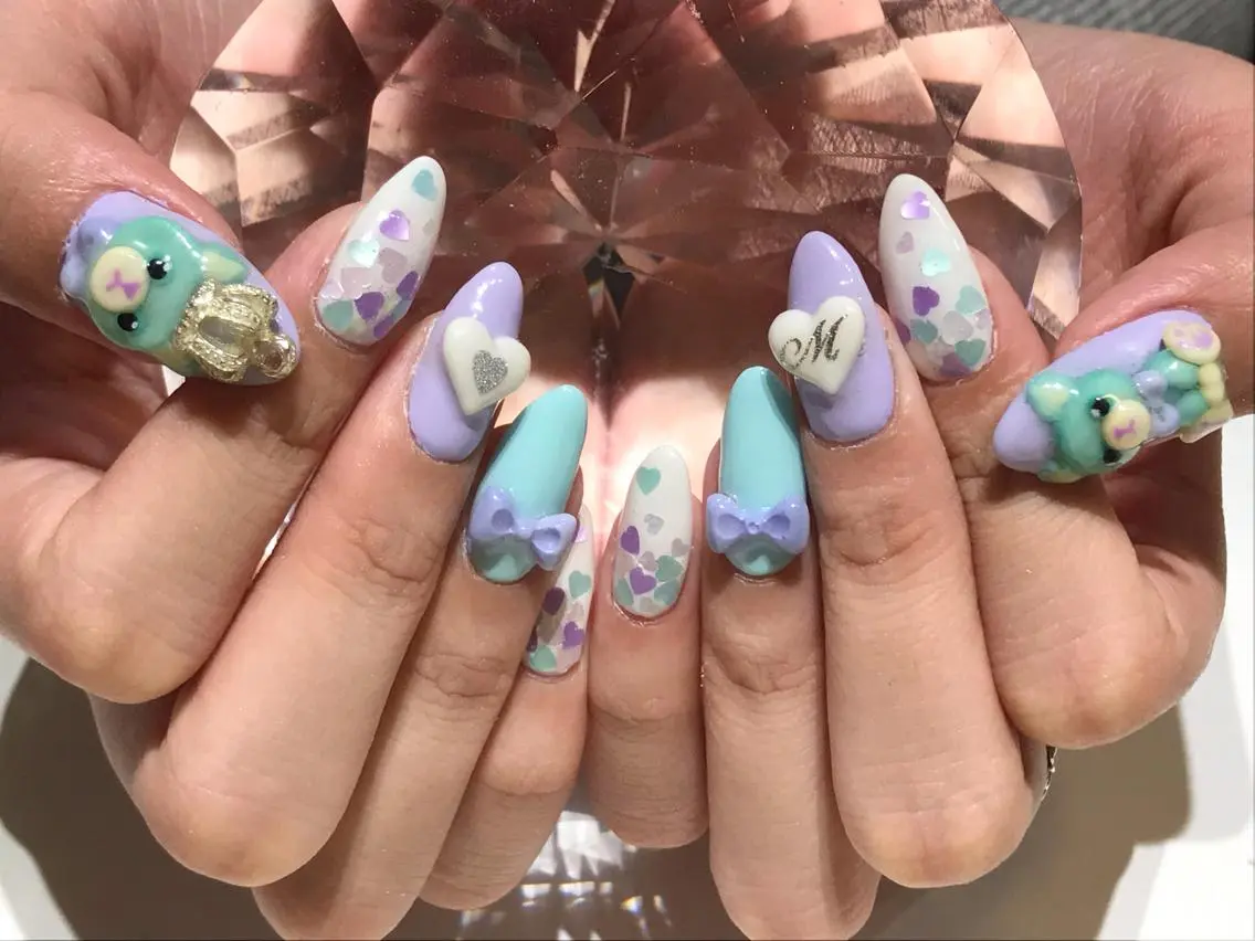 ネイル 長さ出し ジェルネイル YUN 💅のネイルデザイン
