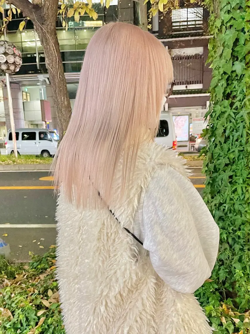 セミロング ヘアカラー 大野 翔輝のヘアスタイル